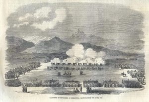 Puhallus aseista Britti-Intiassa, 1857 tekijältä Unbekannt