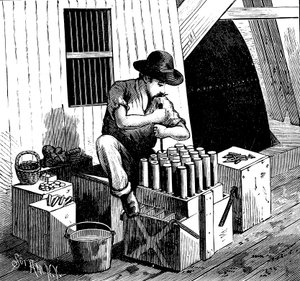 Blawing up Flood Rock, 1885 tekijältä Unbekannt
