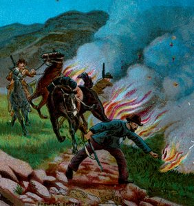 Buurit ampuvat Veldtiä, 1900 tekijältä Unbekannt