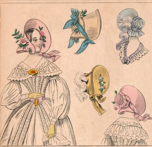 Konepellit, 1800-luku. tekijältä Unbekannt