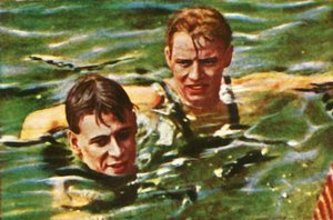 Boy Charlton Australiasta ja Arne Borg Ruotsista, 1928. tekijältä Unbekannt
