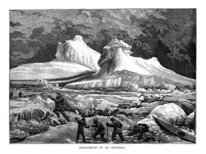 Jääkentän hajoaminen, 1877 tekijältä Unbekannt