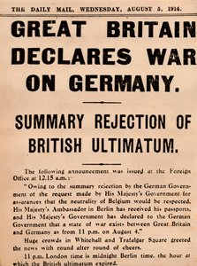Britannia julisti sodan Saksalle, 1914 1935 tekijältä Unbekannt