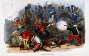 Brittiläiset 3rd Light Dragoons toiminnassa Intiassa tekijältä Unbekannt