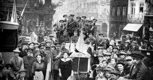 British Expeditionary Force Rouenissa, Ranskassa, ensimmäinen maailmansota, 1914 tekijältä Unbekannt