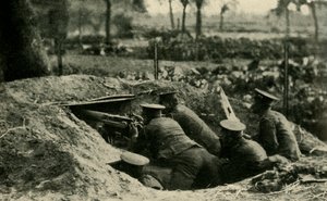 Brittiläinen laivastodivisioona Antwerpenissä, Belgiassa, ensimmäinen maailmansota, 1914, n. 1920. tekijältä Unbekannt