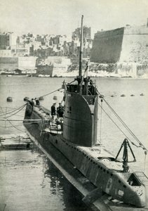 Brittisukellusvene Maltalla, toinen maailmansota, 1945. tekijältä Unbekannt