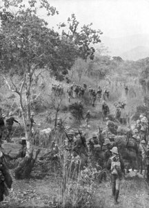 Brittijoukot pensaassa Saksan Itä-Afrikan rajoilla, ensimmäinen maailmansota, 1915 tekijältä Unbekannt