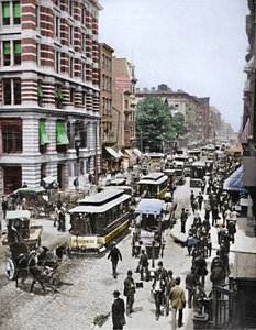 Broadway, New York, 1800-luku tekijältä Unbekannt