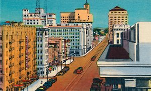 Broadway. San Diego, Kalifornia, 1941 tekijältä Unbekannt
