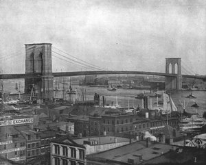 Brooklyn Bridge, New York, USA, 1900. tekijältä Unbekannt