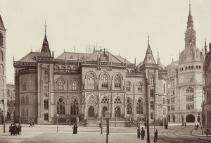 Pörssirakennus Bremenissä. Noin 1900 tekijältä Unbekannt