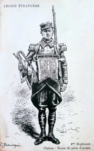 Bugler, Ranskan muukalaislegioonan 4. rykmentti, 1900-luku tekijältä Unbekannt