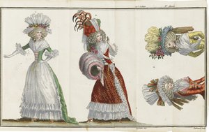 Cabinet des Modes eli uudet muotit, 1786-1788 tekijältä Unbekannt