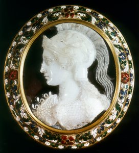 Cameo of Minerva, roomalainen viisauden jumalatar tekijältä Unbekannt