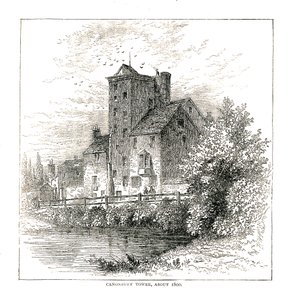 Canonbury Tower noin 1800, 1878 tekijältä Unbekannt