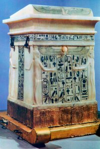 Kanoppinen arkku Tutankhamonin haudasta, 1300-luvulta eKr tekijältä Unbekannt