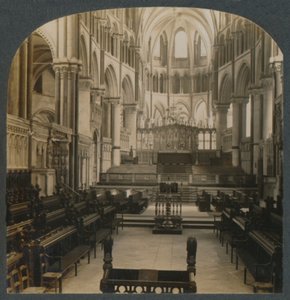 Canterburyn katedraali – sisäkuva, Canterbury, Englanti, vuodelta 1910. tekijältä Unbekannt