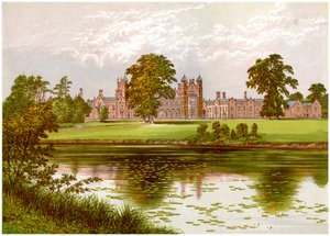 Capesthorne, Cheshire, Davenportin perheen koti, vuosi 1880 tekijältä Unbekannt