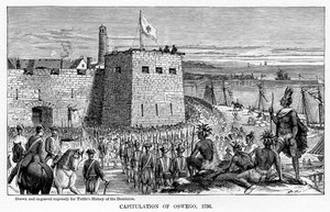 Oswegon antautuminen, 1756, 1877 tekijältä Unbekannt