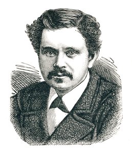 Kapteeni Paul Boyton, 1848-1924, uppopuvun keksijä, 1893 tekijältä Unbekannt