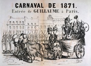 Carnaval de 1871, Wilhelm I Preussia saapui Pariisiin, helmikuu 1871 tekijältä Unbekannt