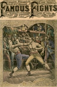 Carney löi oikeaa leukaansa kaikella voimallaan, 1880-luvun loppu 1800-luvun loppu tai 1900-luvun alku tekijältä Unbekannt