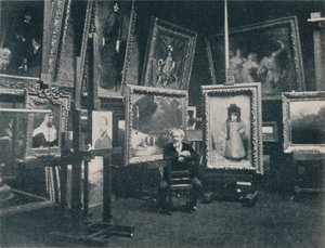 Carolus Duran studiossaan vuonna 1897 tekijältä Unbekannt