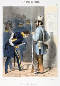 Sarjakuva Pariisin kommuunista, 1870-luku. tekijältä Unbekannt