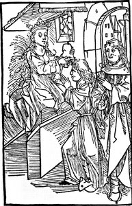 Cassandra, legendaarinen troijalainen profeetta, 1500-luku tekijältä Unbekannt