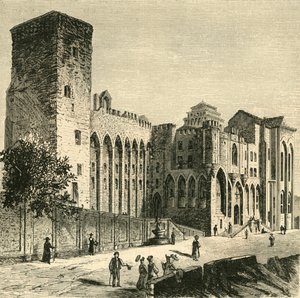 Paavien linna, Avignon, 1890. tekijältä Unbekannt
