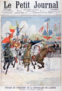Alkuperäisten joukkojen kavalkadi presidentti Loubetin vierailun aikana Algeriassa, 1903 tekijältä Unbekannt