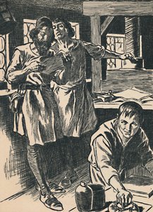 Caxton kirjapainossaan, c1907 tekijältä Unbekannt