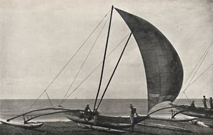 Ceylonin tukijalkainen merikalastusvene, 1926 tekijältä Unbekannt