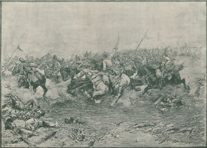 Kahdennentoista husaarin panos Marengon taistelussa, 1800, 1896. tekijältä Unbekannt