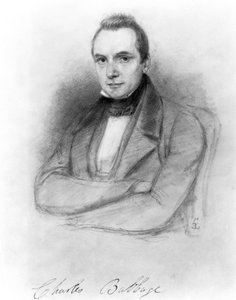 Charles Babbage, brittiläinen matemaatikko ja tietojenkäsittelyn pioneeri tekijältä Unbekannt