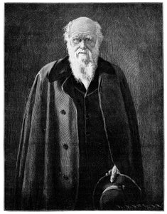 Charles Darwin, tunnettu luonnontieteilijä ja ajattelija, 1900 tekijältä Unbekannt