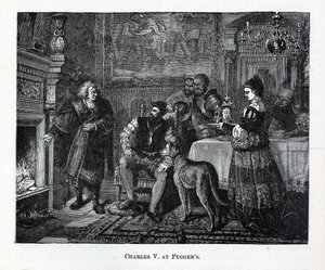 Kaarle V Fuggersissa, 1882 tekijältä Unbekannt