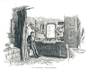Charles Wyndham-pukuhuone Piccadillyn yllä Criterion-teatterissa, 1891 tekijältä Unbekannt