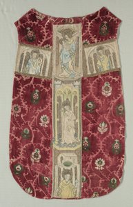 Chasuble back brodeeratulla Orphrey Bandilla, 1415-1425. tekijältä Unbekannt