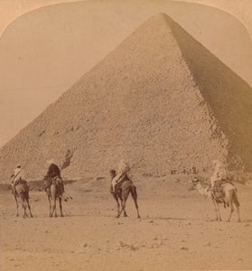 Cheops, suurin pyramideista, Egypti, 1896 tekijältä Unbekannt