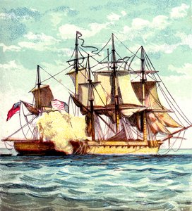 Chesapeake ja Shannon, 1812 c1850-luku tekijältä Unbekannt