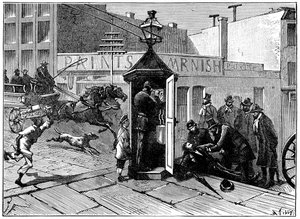 Chicagon poliisin puhelinlokero, 1886 tekijältä Unbekannt