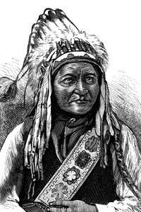 Chief Sitting Bull, Amerikan intiaani, 1800-luku tekijältä Unbekannt