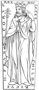 Childeric II c653-675, 1100-luku 1849 tekijältä Unbekannt
