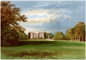 Chillingham Castle, Northumberland, Earl of Tankervillen koti, vuodelta 1880 tekijältä Unbekannt