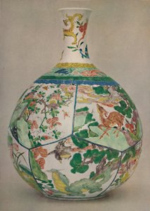 Kiinalainen posliinipullo emalissa Famille Verte. KAng Hisin aikakausi, 1662-1722, 1928 tekijältä Unbekannt