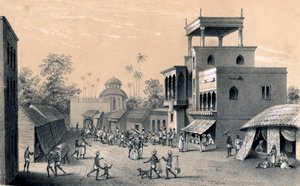 Chittapore Road, Kalkutta, 1847 tekijältä Unbekannt