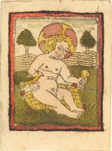 Kristus-lapsi linnun kanssa, 14601470. tekijältä Unbekannt