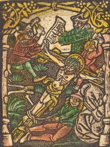 Kristus ristille naulattuna, 1400-luvun viimeinen neljännes. tekijältä Unbekannt